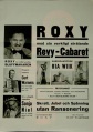 Roxy med sin verkligt strålande Revy Cabaret (Plakat)