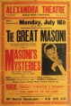 Alexandra Theater - The Great Masoni (Plakat)