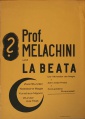 Professor Melachini und La Beata (Plakat)