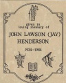 John Lawson (Jay) Henderson