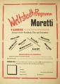 Moretti Weltstadt-Programm (Plakat)